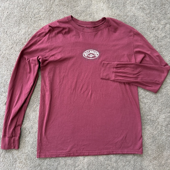 Billabong Other - Billabong Men's Long Sleeve Crewneck Shirt - Maroon